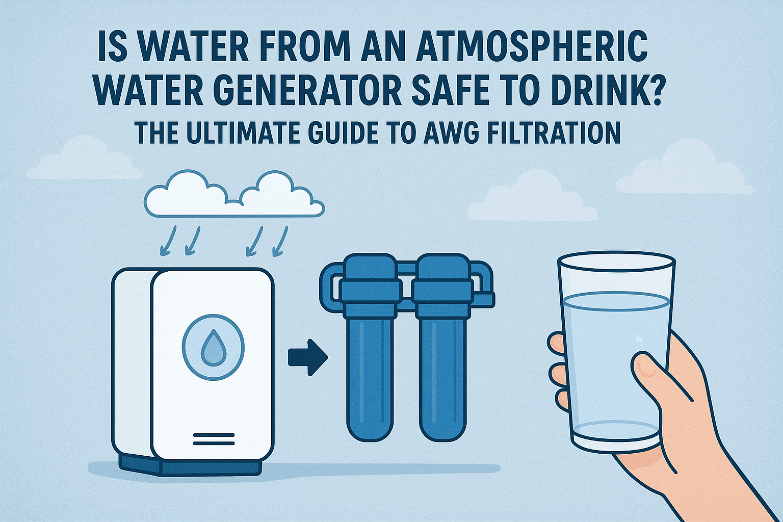 A água de um gerador de água atmosférica é segura para beber? O guia definitivo para filtragem AWG